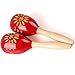 マラカス Maracas ラテンパーカッション 木製 ウッド 打楽器 シェイカー 玉子型 リトミック 吹奏楽 カラオケ パーティー 2本組