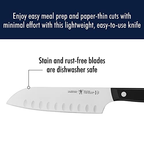 HENCKELS Solution Razor-Sharp Hollow Edge Santoku Knife 5-inch, German Engineered Informed by 100+ Years of Mastery - Image 5