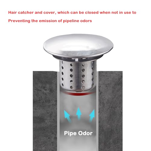 Kit desagüe para fregadero 2 en 1 acero inoxidable miniatura 5