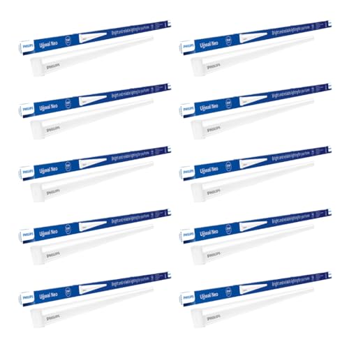 Philips 25 W LED Tubelight | Ujjawal Neo LED Tubelight for Home & Hall, Colour : Cool Day Light, Pack Of 10
