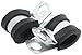 Allstar Performance ALL18301 1/4"Rubber Cushioned Aluminum Line Clamp, (Pack of 10)