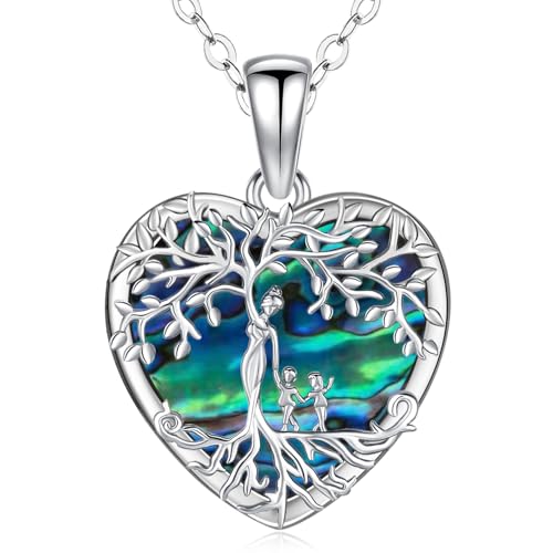 Odinstone Tree of Life Necklace Sterling Silver Pendant for Women | Hypoallergenic Family Tree Necklaces Jewelry for MomWifeGrandmawith Fine Gift Box 182 inch Chain product thumbnail 10