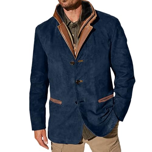 Veste de pilote coupe-vent homme chaude aspect daim pour hiver rigoureux