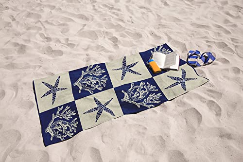 IlGruppone Telo Mare in Morbida Spugna Jacquard Antisabbia Spiaggia Piscina