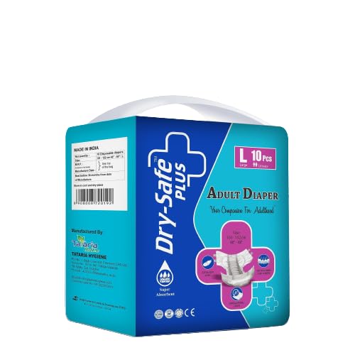 Dry Safe Plus Adult diaper Large -10s-Tape Style 76-101 cms (30 X 40 Inch) (B0CGNKLBVV) Amazon Price History, Amazon Price Tracker