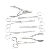 AAProTools 7 Body Piercing Instruments Kit Tools Pennington Forceps A+ Quality