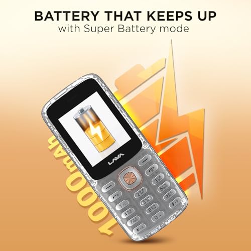 Image of Lava A1 Clear Copper Keypad Mobile Phone with Long Lasting Smart AI Battery | 1.77inch Display | Bluetooth Support | Military Grade Certified | 32 GB Expandable Memory | (Clear)