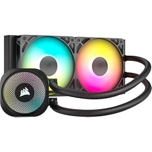 CORSAIR Nautilus 240 RS ARGB Enfriador líquido para CPU – 9.449 in AIO – Bajo ruido – Conexión directa de placa base – Cadena margarita – Intel LGA 1851/1700, AMD AM5/AM4 – 2 ventiladores RS120 ARGB incluidos – Negro (renovado)