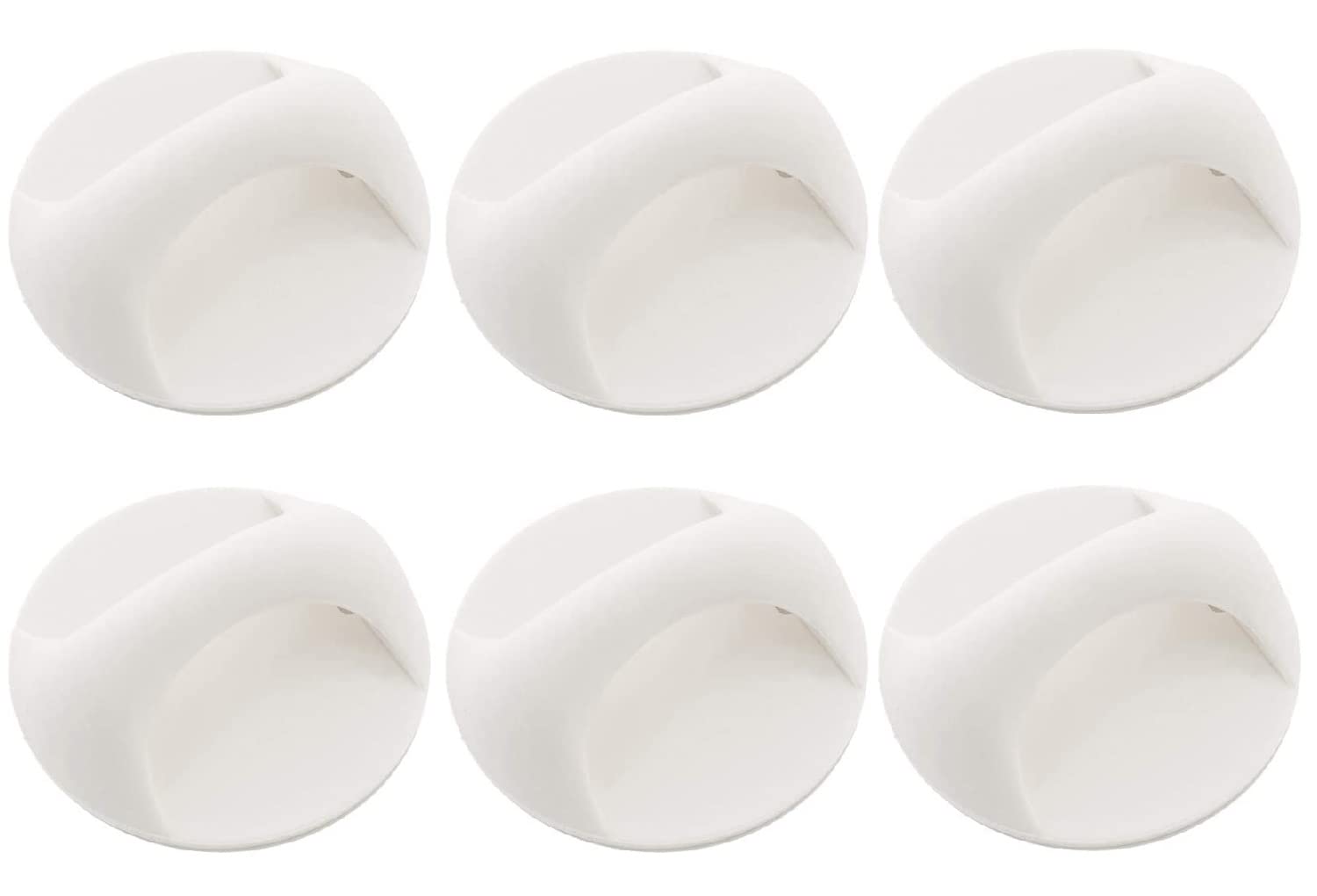 Oicia Exquisite Door Handle 6 Pcs Self-Stick Instant Cabinet Drawer Handle Helper Auxiliary Door Window Stick Knob Size 6.5 CM (White - 6) (B0BNF5QY97) Amazon Price History, Amazon Price Tracker