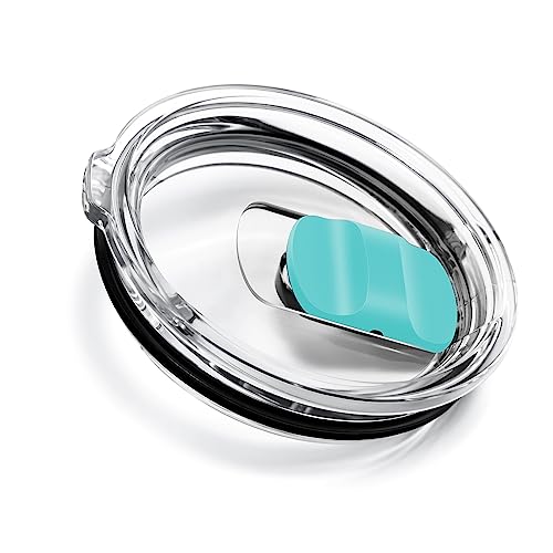 20 oz Tumbler Lid, Replacement Lids Compatible for YETI 20 oz Tumbler, 10/24 oz Mug and 10 oz Lowball, Travel Spill Proof Cup Lids Covers with Magnetic Slider Switch, BPA Free