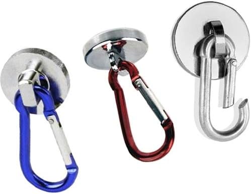 Neodym Magnet System Mit Farbigen Karabiner Haken O 28 Mm Haftkraft kg Neodym Karabinermagnet Karabiner Magnet Mit Karabinerhaken Magnethaken Farbe Blau Amazon De Kuche Haushalt