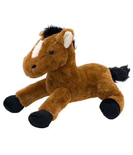 Cavalo Marrom Deitado 37cm - Pelúcia