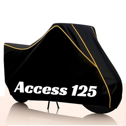 Image of Kayme Access 125 Water Resistance Bike Cover Heavy Duty Premium Taffeta Motorcycle Cover | UV Protection, Dustproof, All Weather, Scratchproof, Heat Resistant Two Wheeler Cover, Elastic Bottom