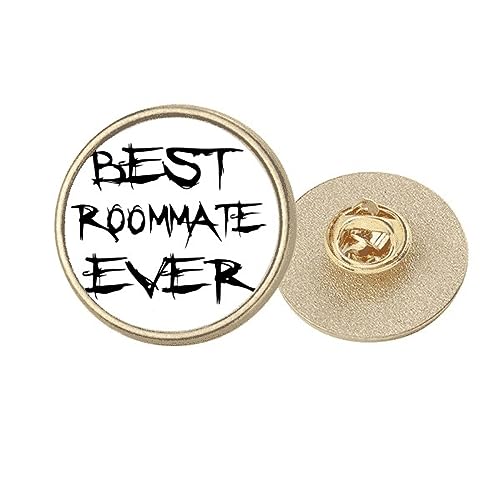 Broche ronde en métal doré pour personnaliser une toge de diplôme M