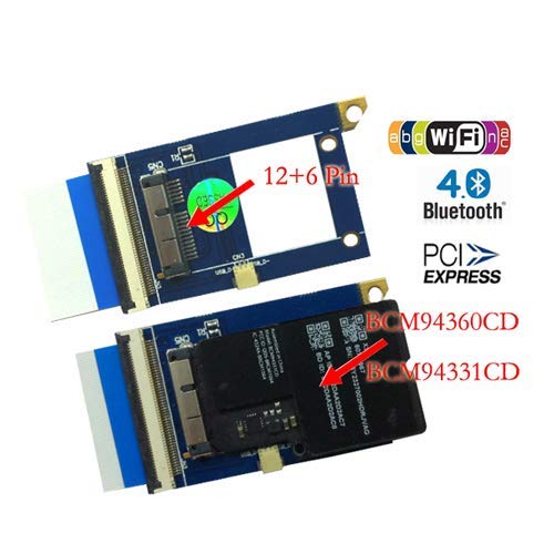 Mini Pci-E To Bcm94360Cd With Flexible Adapter #TOP4