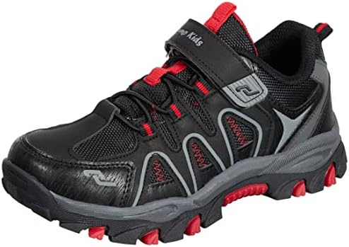 JUMP 27816 Spor Ayakkabı, Siyah/Kırmızı, 33 EU