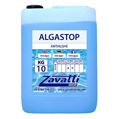 Zavattishop 10 Lt Algastop - antialghe Liquido per Piscina