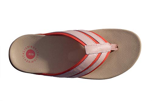 REVITALIGN Women's Webbed Leather Flip Flop Sandal Porcelain Rose 6.0 by REVITALIGN - Used condition - Image 6