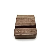 Smartify Handyhalterung Holz dunkel - Handyhalter iPhone Samsung und Kindle - Smartphone Ständer für Tisch - Handy Halterung Büro Schreibtisch - Dockingstation Naturholz Design Handy Halter
