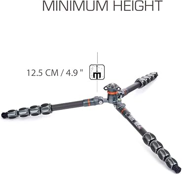 3 Legged Thing Leo 2.0 Carbon Fibre Tripod System - Metallic Slate Grey (LEOGREY2)