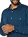 Amazon Essentials Men's Standard-Fit Long-Sleeve Two-Pocket Utility Shirt, Indigo, Small