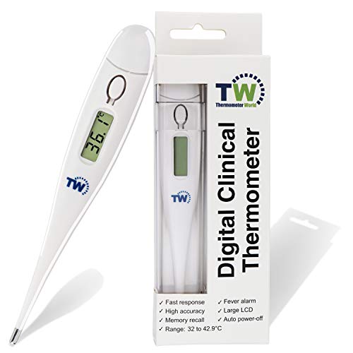 Temperature Thermometer for Adults Kids and Children - Fast and Accurate Medical Thermometer - Easy to Use Body and Oral Thermometer with Fever Alarm Child Thermometer