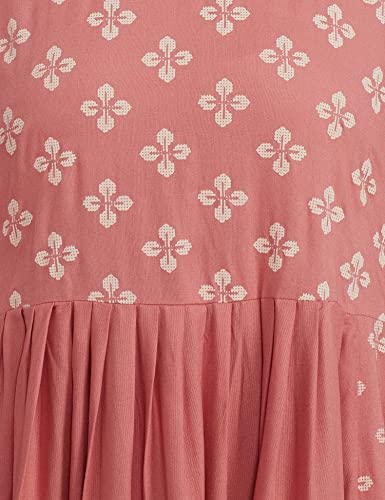 Image of Max Women Rayon Regular Fit Printed A-Line Regular Kurta