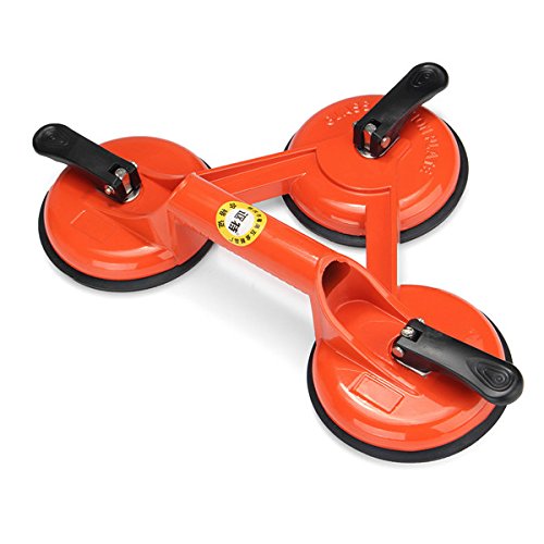 145Kg Heavy Duty 3 Ventosa Triple Pad Sucker Plate Glass Lifter Carrier Tool