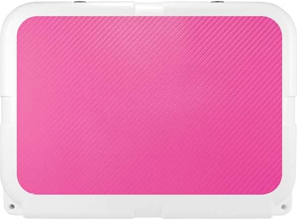 Skinit Decal Cooler Skin Compatible with YETI Tundra 35 Hard Cooler - Pink Carbon Fiber Specialty Texture Material Design