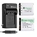 Powerextra 2 Pack Replacement Battery and Charger for Nikon EN-EL10 and Nikon S60, S80, S200, S210, S220, S230, S500, S510, S520, S570, S600, S700, S3000, S4000, S5100 Digital Cameras