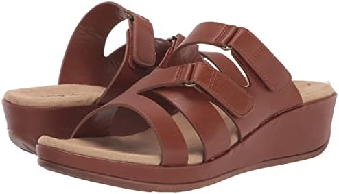 Easy Street Women's Koda Wedge Sandal, Cognac, 6.5 | Image 6