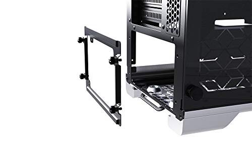 Metallic Gear (Mg-Ne510_Sr02) Neo V2 Atx Case, Compact Chassis, Sand Blasted Aluminum, Dual Tempered Glass Panels, Silver #TOP5