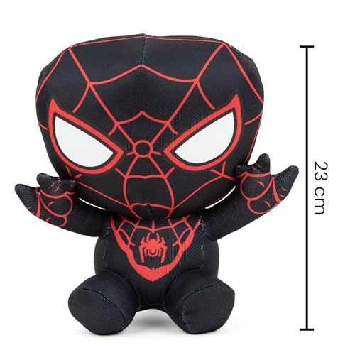 Image of Mirada Marvel Black Spiderman Soft Plush Toy - 23cm | Official Licensed Superhero Stuffed for Kids, Boys & Girls | Super Soft Cuddly Character Toy for Fans | Ideal for Birthday Gifts /Christmas /Diwali