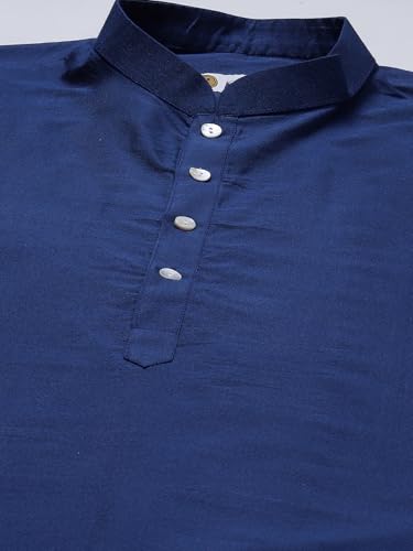 Kurta Churidar bleu taille 38 ensemble KISAH coupe confort - 3