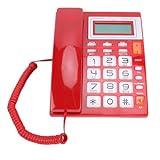 Gros boutons : ce téléphone fixe filaire adopte une conception à gros boutons, ce qui le rend facile à utiliser, permettant aux utilisateurs de tous âges de passer et de recevoir des appels sans effort.