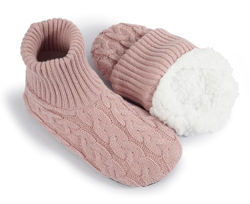 Image of BenSorts Fuzzy Slipper Socks for Women Non Slip House Socks with Grips Gifts