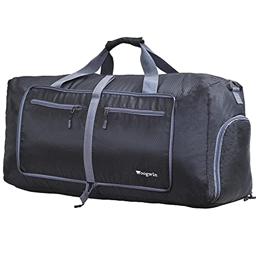 Image of Woogwin Travel Duffel Bag Large Foldable Waterproof Overnight Bag for Beach Swim Bags Pool Sports Gym
