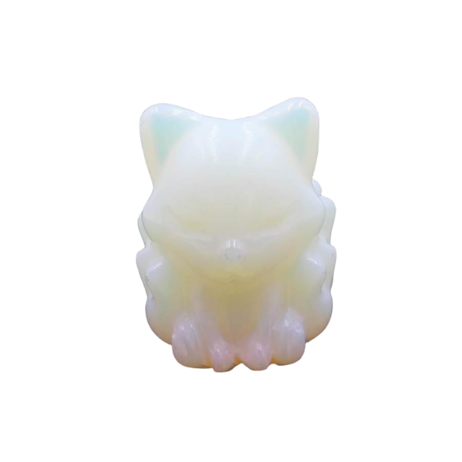 Zicnjodye 1pc Natural Stone Fox Shape Ornament