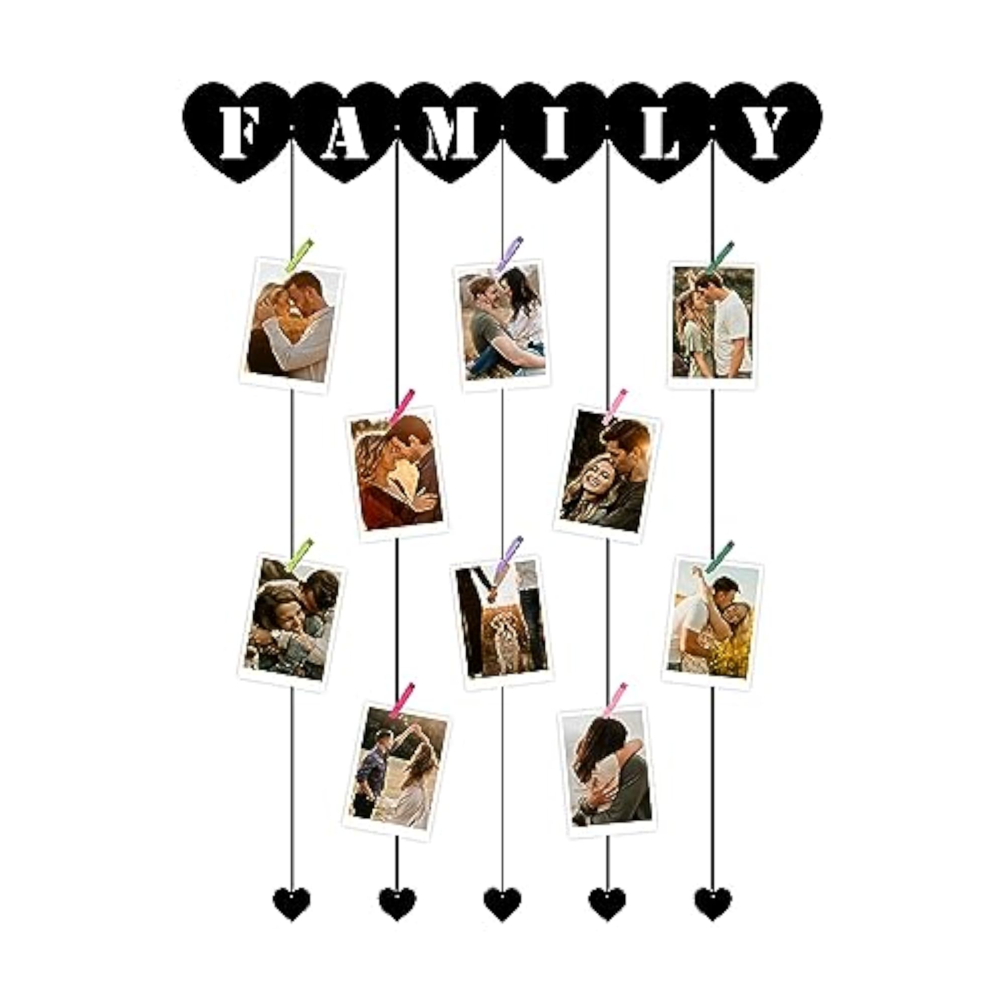 Gift Decore Self Customize Dream Catcher with 10 Colorful Clips