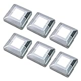 Mewutal 6 Pieces Metal Post Skirt 1.5x1.5 Inches Base Mounting Plate 3.5