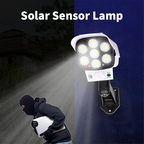 Luz solar 77LED para iluminar zonas oscuras de la fachada sin usar cables 3
