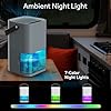 Litever Dehumidifier Dual Core Compact Quiet for Home. Portable, Auto Shut OFF, 57OZ Water Tank. Delay-Off Timer and Ambient Light. Perfect for Small Bedroom Bathroom Basement RV Camper Closet