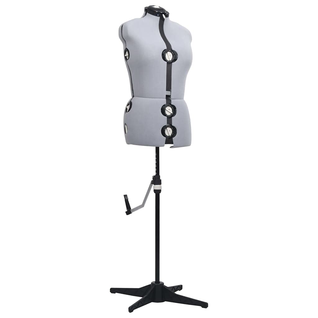 VidaXL Adjustable Height Ladies Bust Display In White- Ideal For
