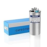 Meamaz 45+5uf±6% 45/5 MFD AC Capacitor 370/440V 50/60Hz CBB65B Dual Run Circular Start Capacitor,Use for AC Motor Start or Heat Pump or A/C Condenser or Compressor,5 Years Warranty Free Replacement