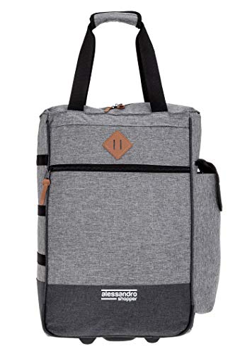 Alessandro Einkaufsroller Shoppingtrolley Shopper Einkaufstrolley (Two Tone Grey) – Bild 8