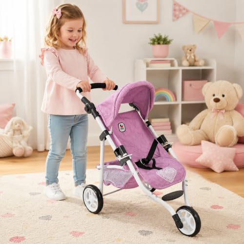 Cochecito de muñecas plegable con manillar ajustable de 33 a 62 cm Bayer Chic 2000 2