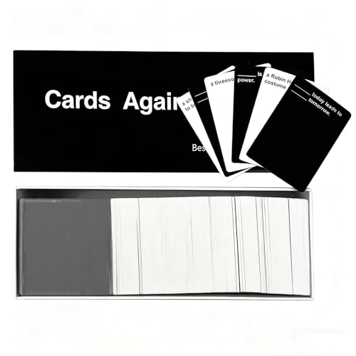 Cards Against Gisney Black - Adult Dark with Instruction Card for Holiday