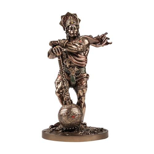 Image of Artarium Bahubali Panchmukhi Hanuman Idol for Home & Pooja (9 Inch), Cold Cast Bronze Bajrang Bali Hanuman Ji Murti, Pavan Putra Decorative Showpiece for Mandir, Office & Spiritual Decor
