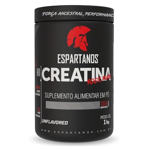 Creatina Monohidratada 100% Pura 1KG Espartanos