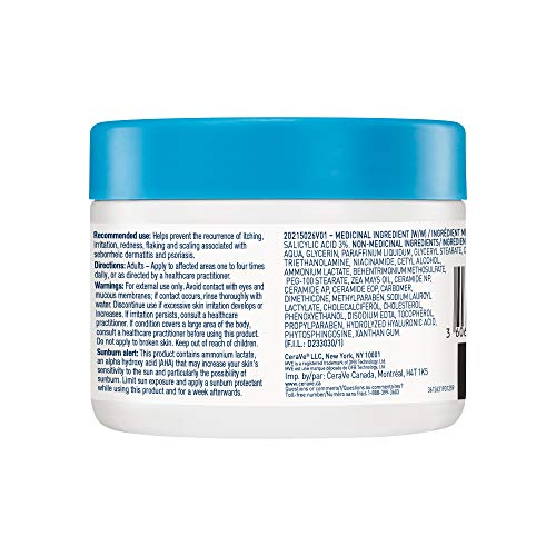 CeraVe Crème à l'acide salicylique, hydratant exfoliant pour le corps